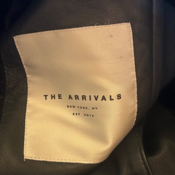 The Arrivals Rainier Zero Jacket Leather Moto Motorcycle Gray Cropped Casual M - Picture 7 of 12